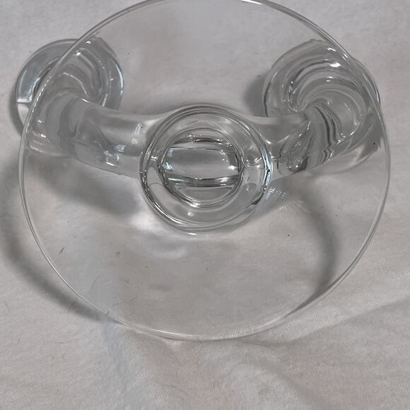 Vintage Style Glass Double Tapered Candle Holder - Picture 3 of 6